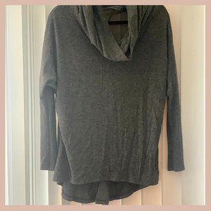 Long Sleeve Draped Blouse